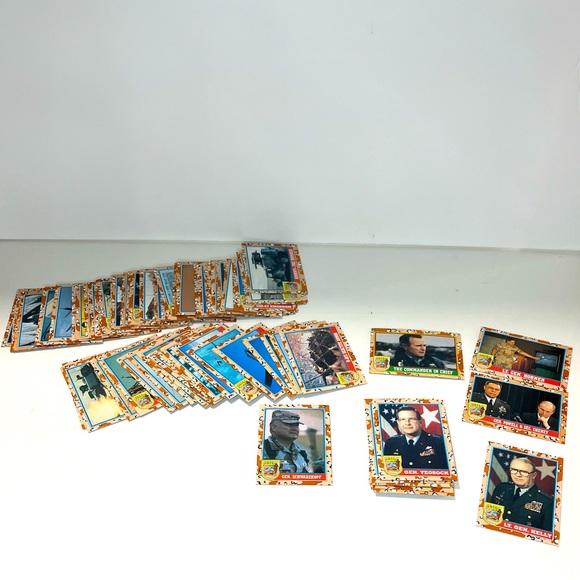 4/$25 Set of 85 Desert Storm Military Army Trading Collector Cards - Picture 1 of 9
